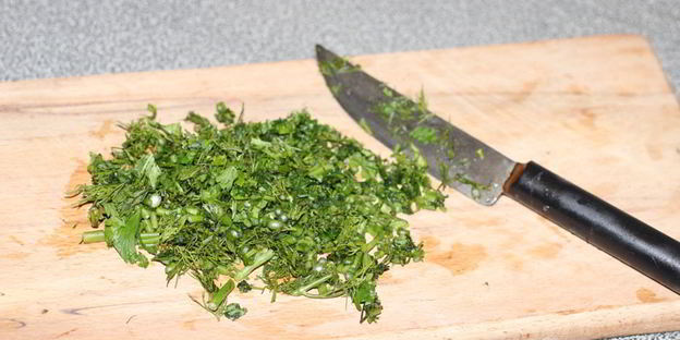 голландские блинчики с сыром и зеленью