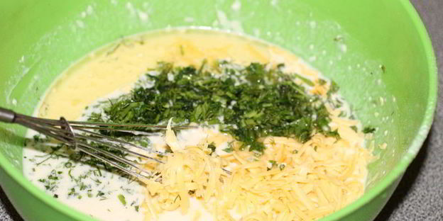 голландские блинчики с сыром и зеленью