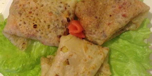 луковые блинчики с начинкой