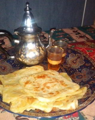 Марокканский слоеный блин