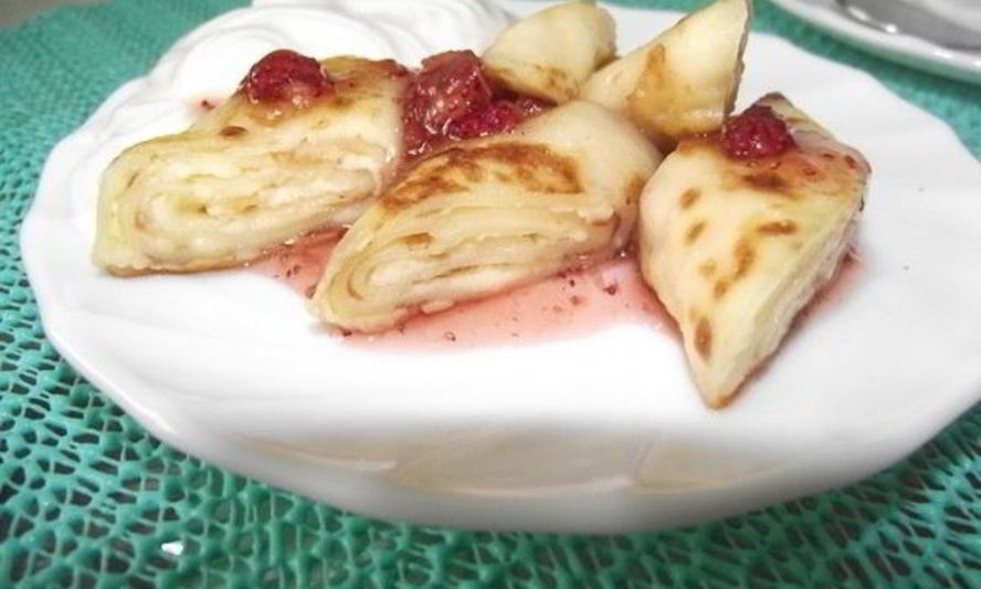 Рецепт налистников с творогом