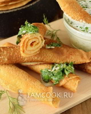 Нутовые блинчики на минералке