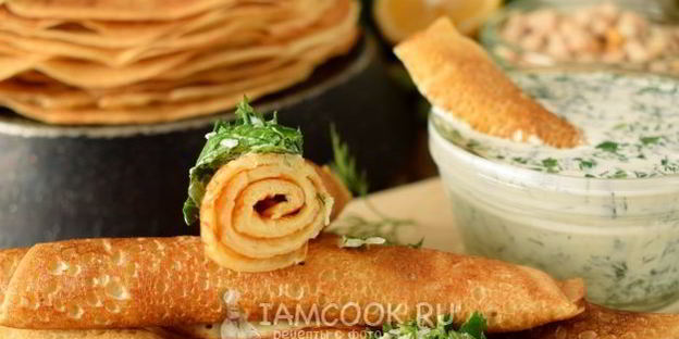 нутовые блинчики на минералке