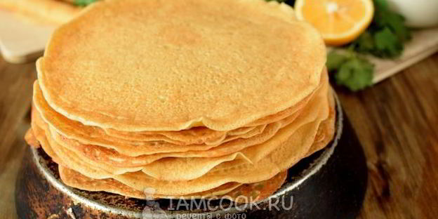 нутовые блинчики на минералке