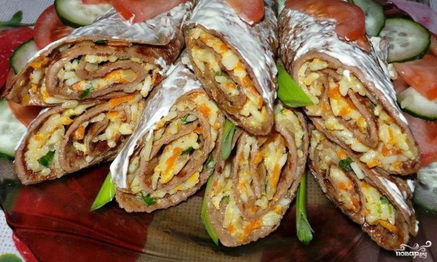 Рецепт печеночных блинов с морковкой