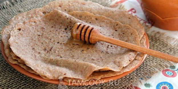 полбяные блины на воде