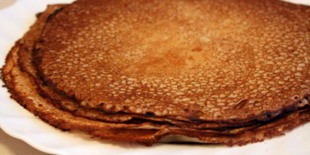 рисовые блинчики с грушевым соусом