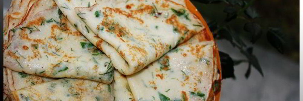 Самые нежные и вкусные творожные блинчики с зеленью