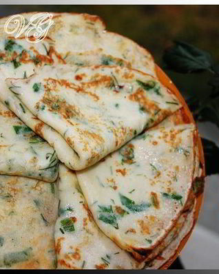 Самые нежные и вкусные творожные блинчики с зеленью