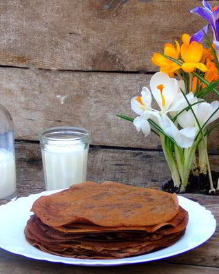 Шоколадные блины