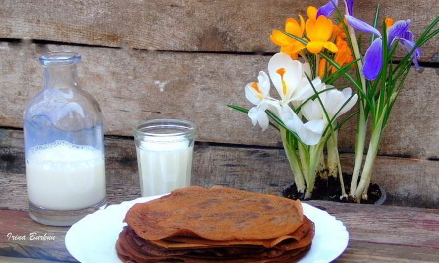 Рецепт шоколадных блинов