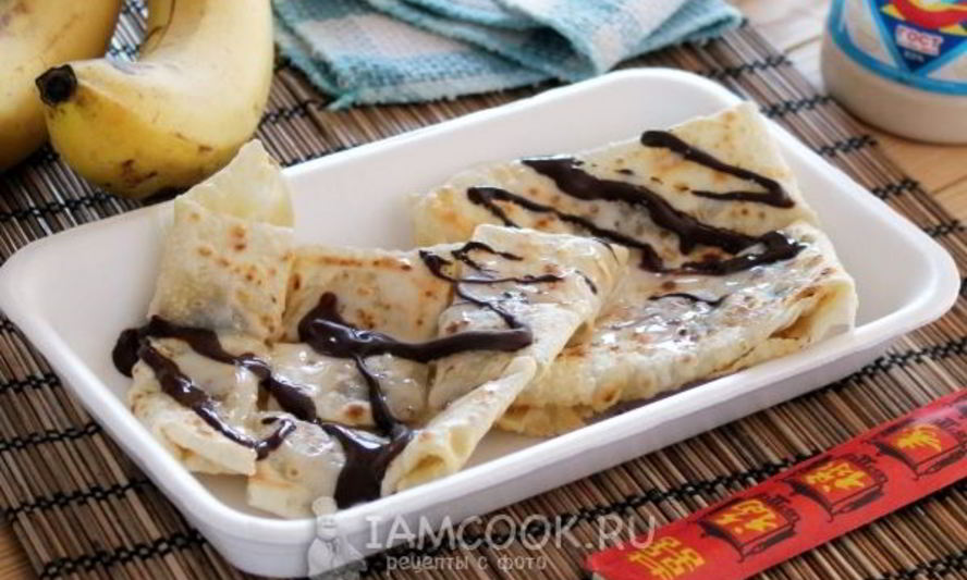 Рецепт тайских блинчиков с бананом