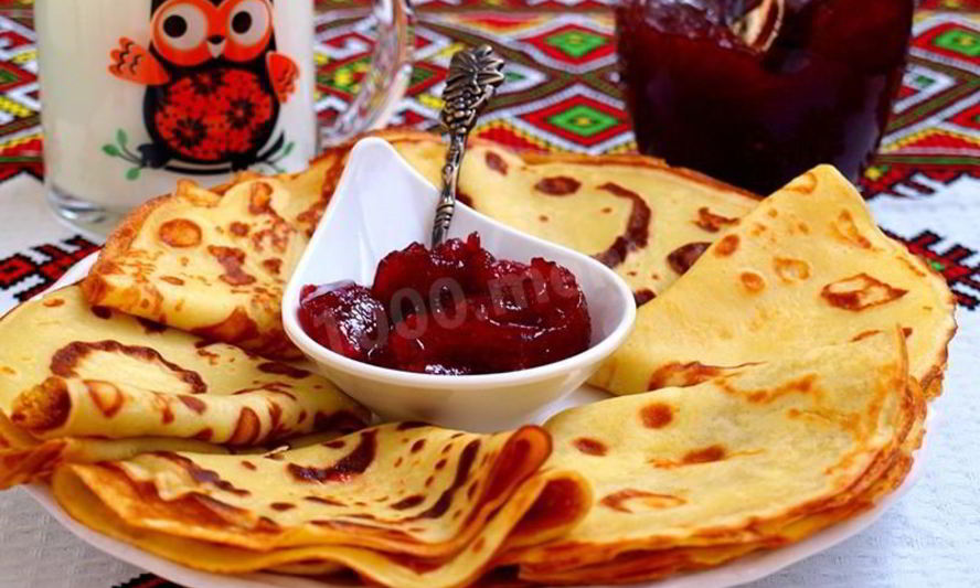 Рецепт толстых блинов на кислом молоке