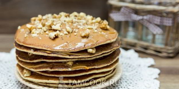 толстые блины на остатках закваски