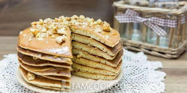 толстые блины на остатках закваски