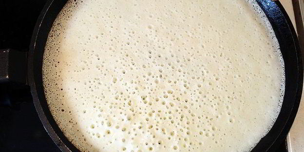 тонкие блинчики на кефире ажурные