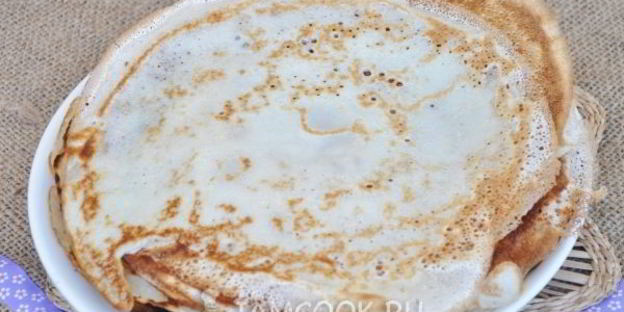 тонкие блинчики на воде