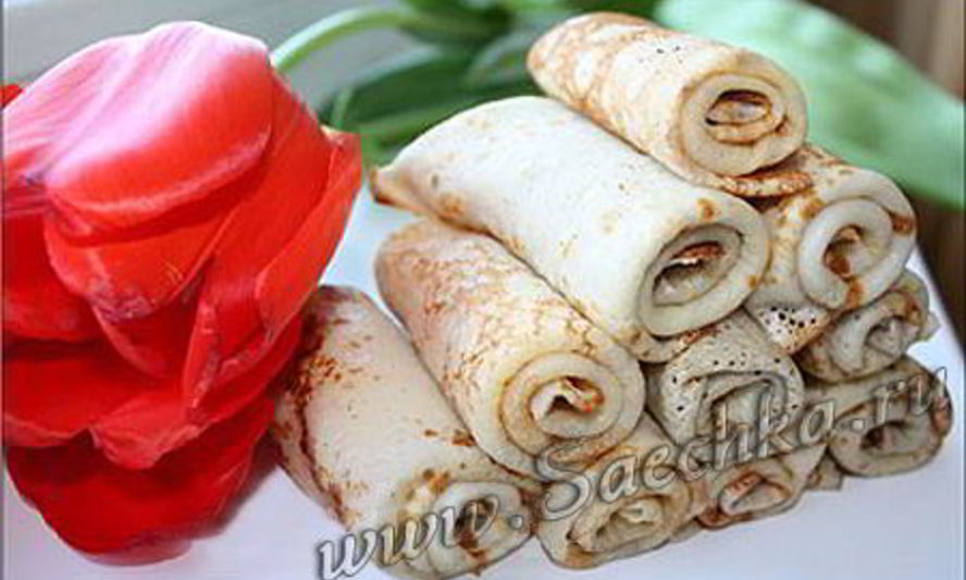 Рецепт тонких блинчиков