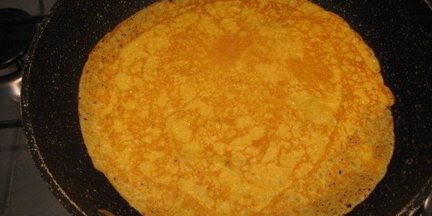 тыквенные блины с мясом