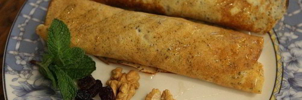 Венгерские маковые блины с изюмом и грецкими орехами