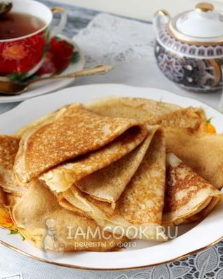 Заварные блины на кефире и на кипятке