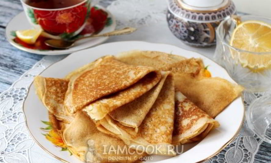Рецепт заварных блинов на кефире и на кипятке