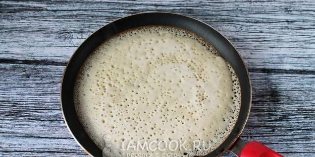 заварные блины на кефире и на кипятке