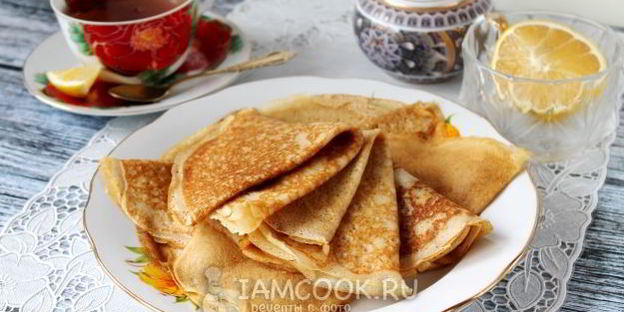 заварные блины на кефире и на кипятке