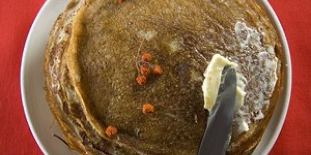 заварные блины на кефире с яблочным соком