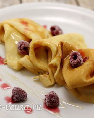 Заварные блины на сливках