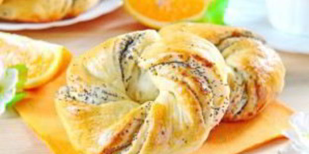 апельсиновые булочки с маком