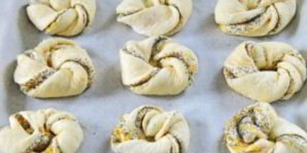 апельсиновые булочки с маком