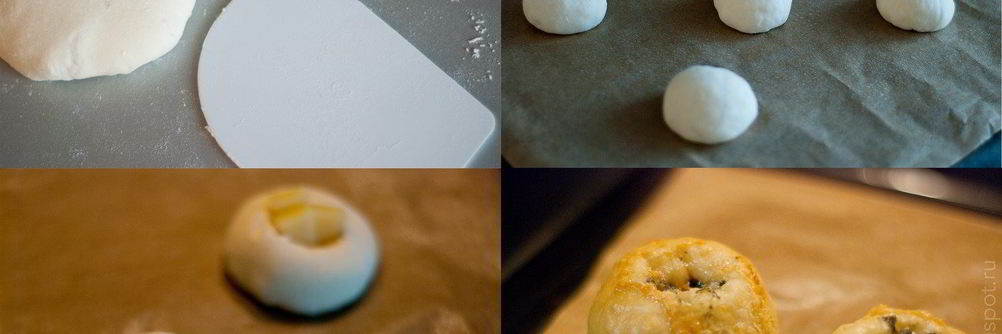 Булочки с голубым сыром и чесноком