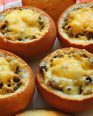 Булочки с грибами