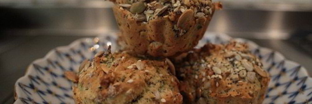 Булочки с семечками и зеленью