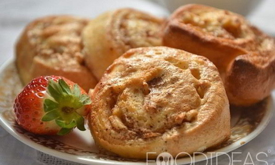 Рецепт булочек с яблоками и корицей
