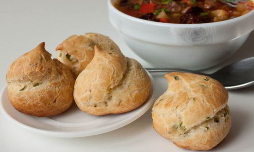 Рецепт лимонных заварных булочек с зеленью