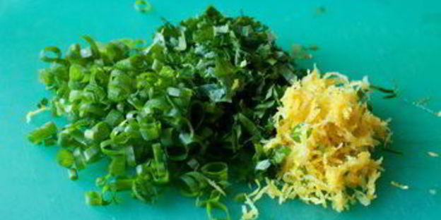 лимонные заварные булочки с зеленью