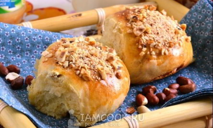 Рецепт ореховых булочек