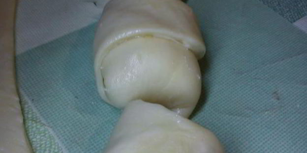 слоеные булочки с творогом