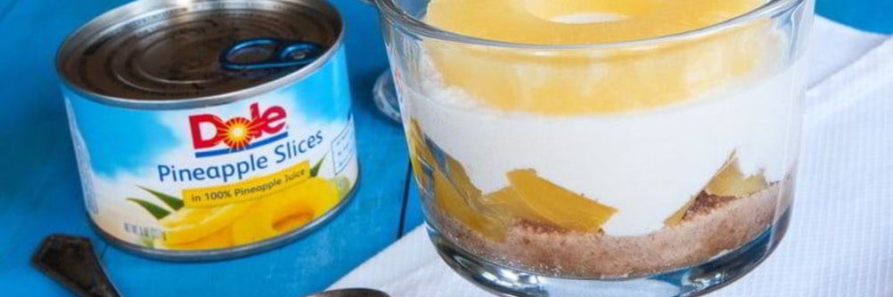 Ананасовый чизкейк-парфе