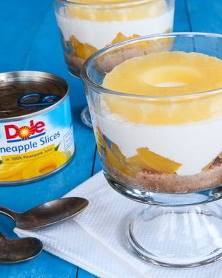 Ананасовый чизкейк-парфе