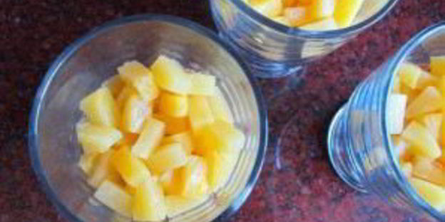 ананасовый чизкейк-парфе