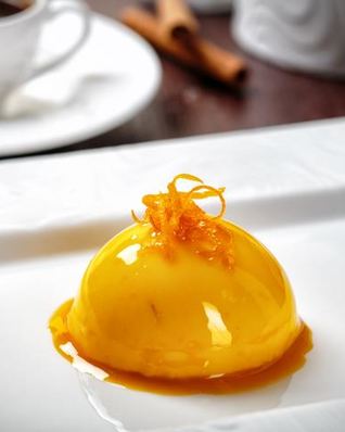 Апельсиновый чизкейк с жидким сердцем