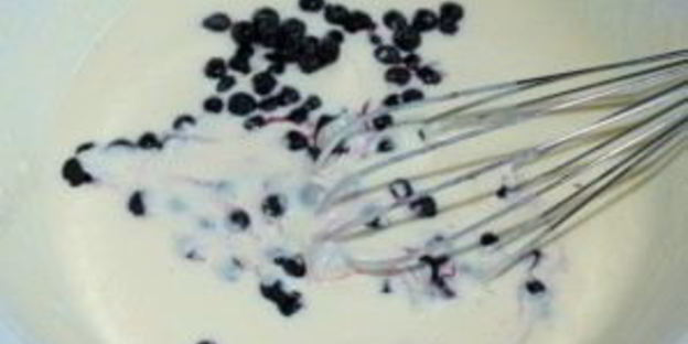 черничный чизкейк со сливками