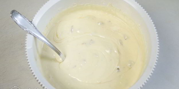 чизкейк без выпечки с карамелизированными грушами