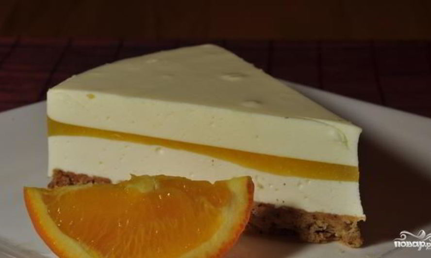 Рецепт чизкейка без выпечки с желе
