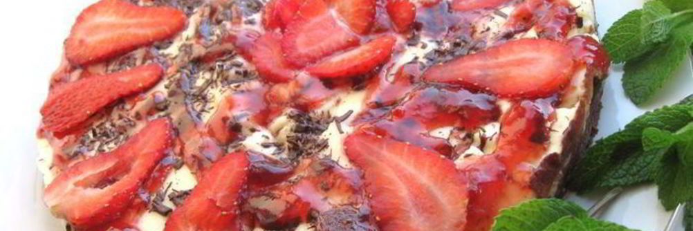 Чизкейк Клубника с шоколадом