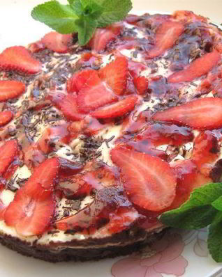 Чизкейк Клубника с шоколадом