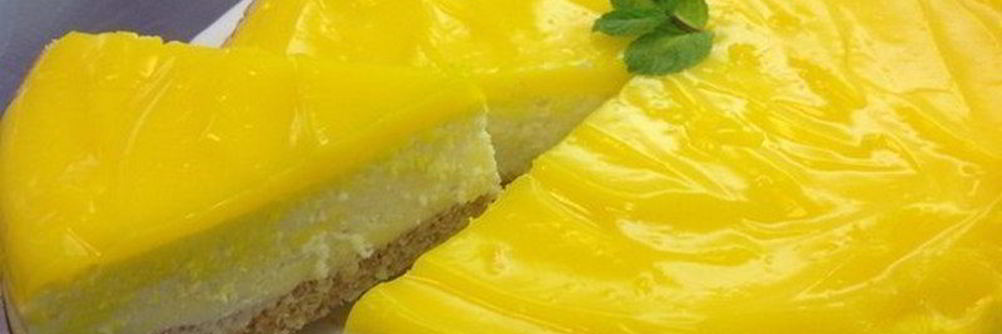 Чизкейк Нью-Йорк с лимонным топпингом